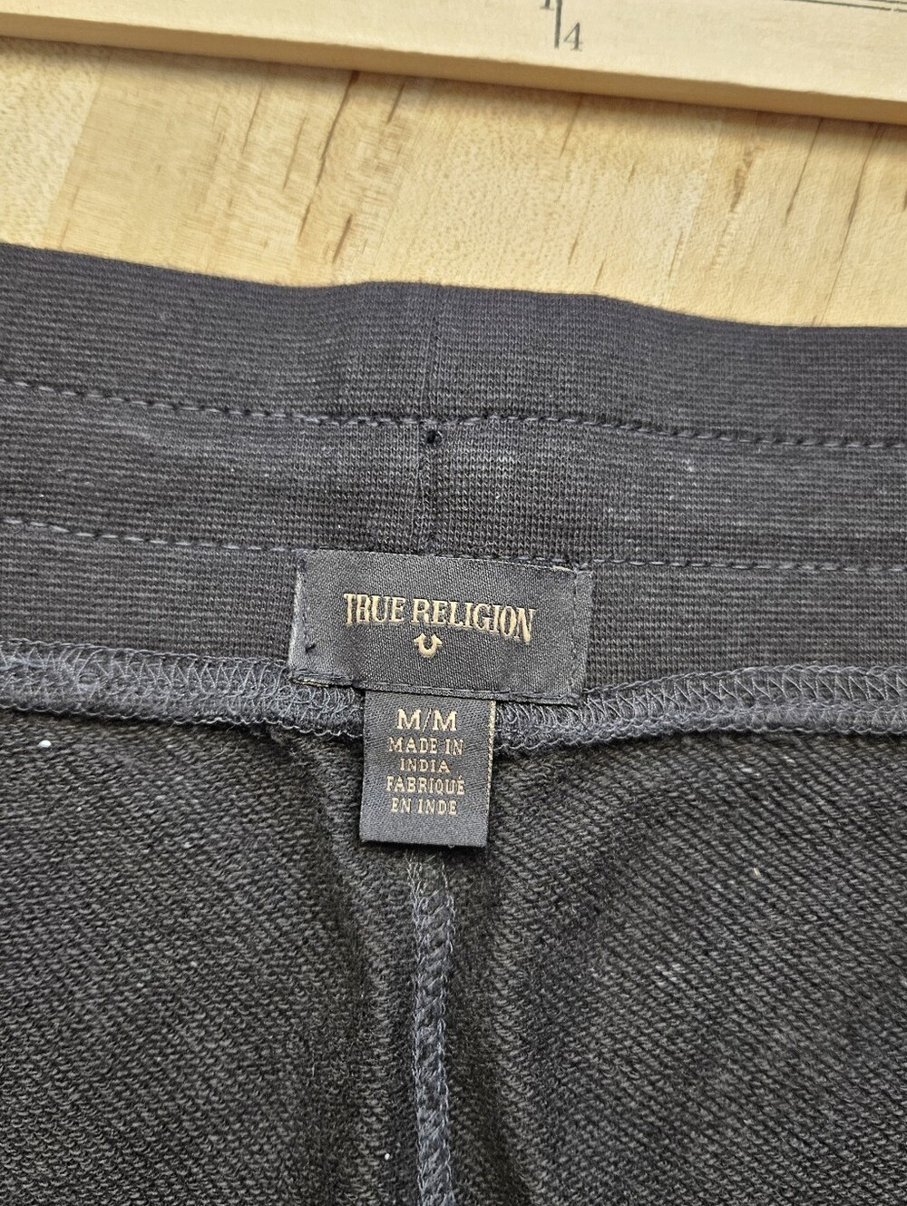 TRUE RELIGION MENS BLACK MOTO JOGGER PANT SIZE MEDIUM - Picture 5 of 11